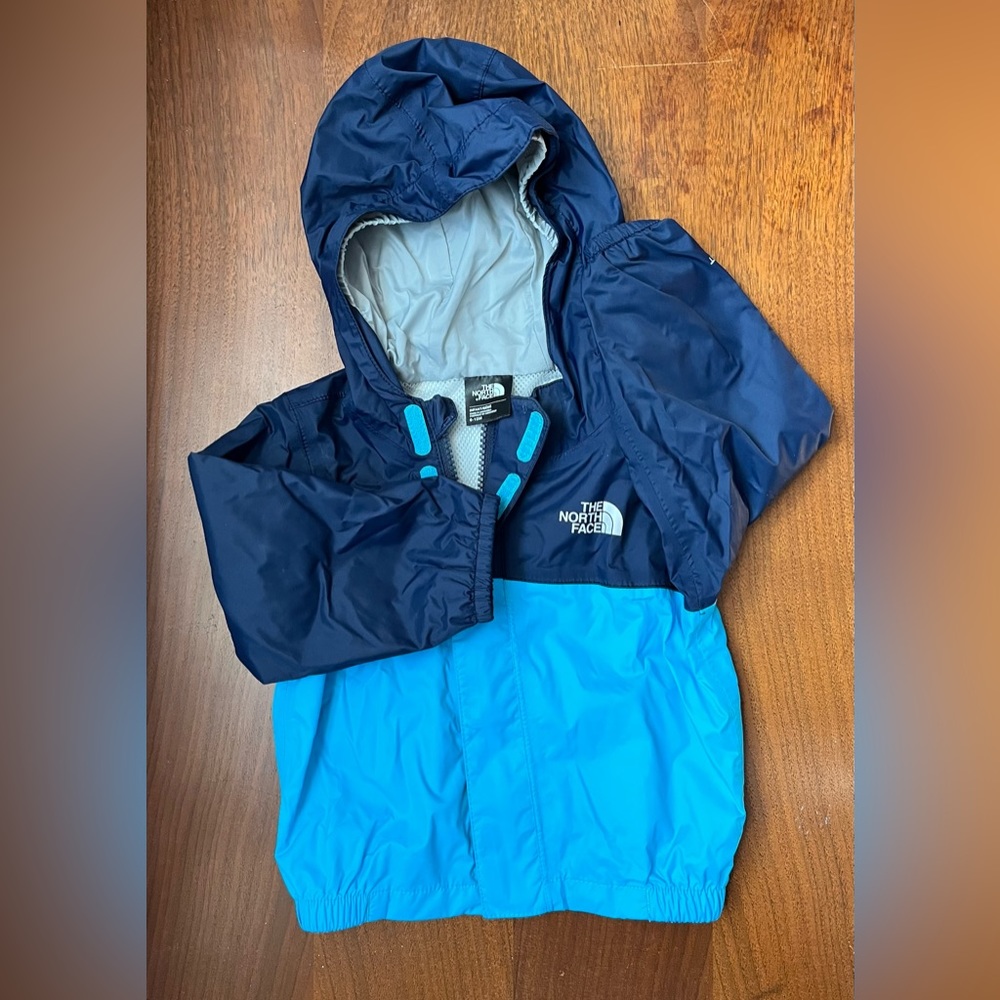 Blue Colorblock Baby North Face Windbreaker 6-12 Months